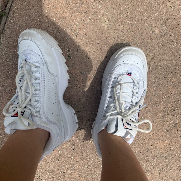 white fila disruptor II premium - Picture 2 of 4